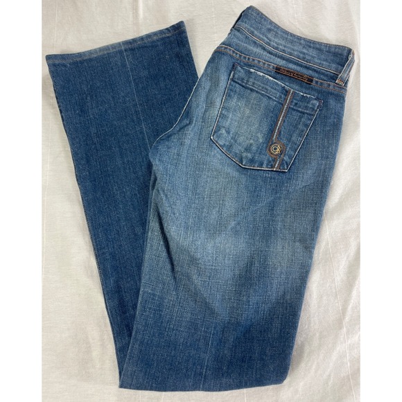 Citizens of Humanity Traveler #072 Double Fly Bootcut Jeans Sz 28 Stretch Denim - Picture 1 of 11